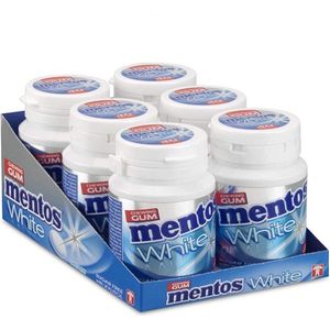 Mentos Gum Sweet Mint White 6 x 60GR - Voordeelverpakking