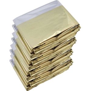 Faas Reddingsdeken - 4 stuks - 160x210cm - Isolatiedeken voor EHBO kit - Nooddeken - Goud en Zilver