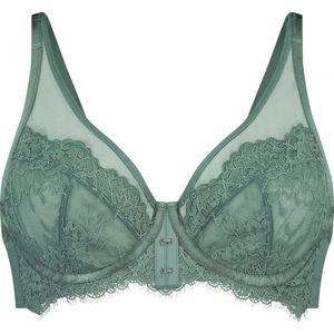 Hunkemöller Dames Lingerie Niet-voorgevormde beugel bh Bella - Groen - maat D85