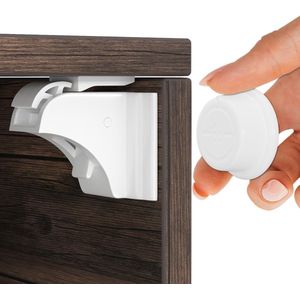 Magnetische kinderbeveiliging met montagehulp 12 Kastbeveiliging 3 m om te plakken | ladebeveiliging onzichtbaar voor baby's en kinderen