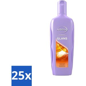 Andrélon - Glans - Shampoo - Voor Stralend & Glanzend Haar - 300 ml - Bulkverpakking - 25 stuks
