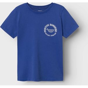 Name It Boy-T-shirt--Clematis Blue-Maat 134/140