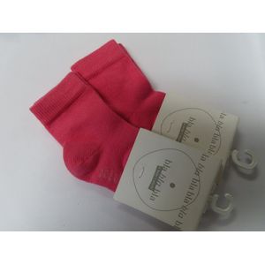 Sokken - 2 Pack - Meisje - Roze - Effen - 3 / 6 maand - 62 / 68