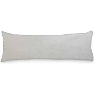 Beau Maison Velvet Body Pillow Kussensloop Parelwit 45 x 145 cm