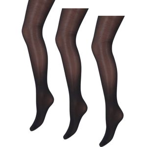 Marianne - Glanzende Dames Panty - 35 Denier - 3-Pack - Maat XXL - Marine