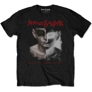 Motionless In White - Split Screen Heren T-shirt - 2XL - Zwart