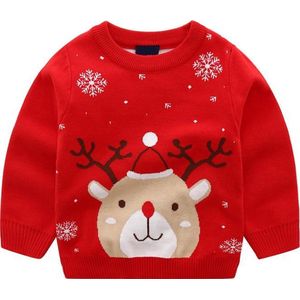 Katoen Kwaliteit Foute Kersttrui Kinderen - Jongens & Meisjes - Christmas Sweater - Maat 86/92 - Kersttrui voor 1-2 jaar kinderen