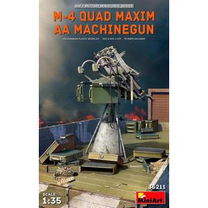 Miniart - M-4 Quad Maxim Aa Machinegun - Min35211 - modelbouwsets, hobbybouwspeelgoed voor kinderen, modelverf en accessoires