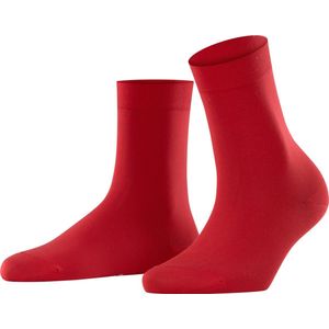 FALKE Cotton Touch business & casual katoen sokken dames rood - Maat 35-38