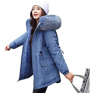 Dames Verdikte Parka Jasje met Afneembare Capuchon en Imitatiebont - Warm Winter Overjassen in Diverse Kleuren