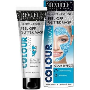 Revuele Peel Off Glitter Mask - Blue (Bio Regulating) 80ml.
