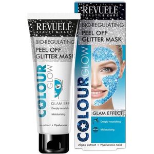 Revuele Peel Off Glitter Mask – Blue (Bio Regulating) 80ml.