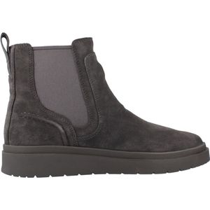 Clarks - Polden Easy - Leren Enkellaarsjes - Grijs - Casual