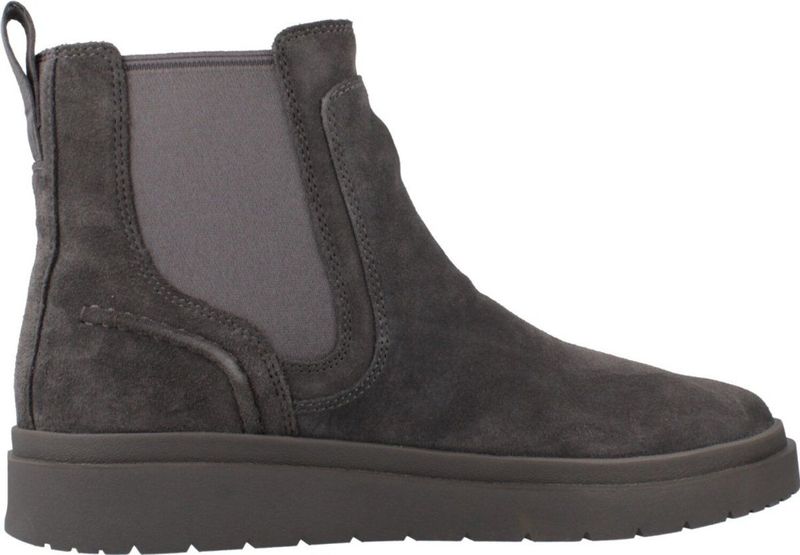 Clarks - Polden Easy - Leren Enkellaarsjes - Grijs - Casual