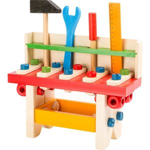 Houten werkbank kinderen -  Werkbank ""Professional"" - werkbank speelgoed - houten speelgoed vanaf 3 jaar