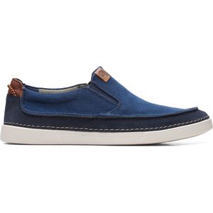 Clarks Gereld Step Heren Instappers - Navy Combi - Maat 41