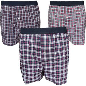 Embrator mannen Boxershorts 3-stuks geruit maat L