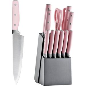 CRLYN® Messenset met Blok - Messensets met Messenblok - Koksmes - Keukenmessen Set - Super Scherp