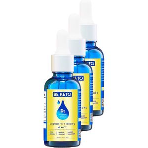 Be Keto | Vitamin D3 Drops | 30ml | 3 stuks | 3 x 30 ml