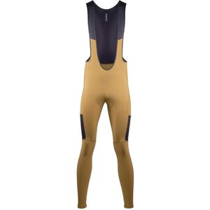 Nalini - FREEDOM BIB TIGHT - Fietsbroek Lang - Kaki - Wielrenbroek Winter - Heren