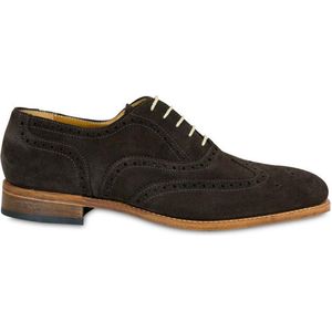 VanPalmen Quirey Nette schoenen - heren veterschoen - bruin suede - goodyear-maakzijze - topkwaliteit