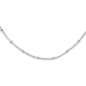 zilver gerhodineerd combi-collier schakels 2,5 mm 41 + 4 cm 1334047