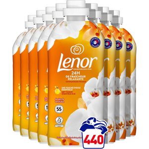 8x Lenor Wasverzachter Amber & Orchidee 55 Wasbeurten 1155 ml