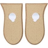 Kaps - Topmed - Voetsteunen - Natuurlijk Leer - Korfant - 1 Paar