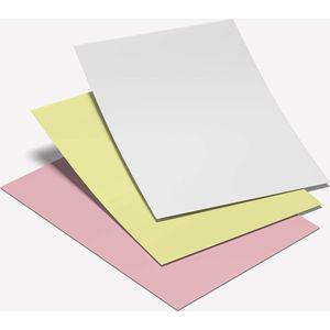 Giroform zelfkopiërend papier 3-voud (wit-geel-roze) - A4 80gr - 501 vel/167 sets