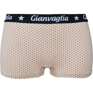 Dames boxershorts Gianvaglia 3 pack stippel beige XXL