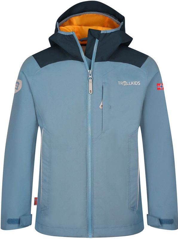 Trollkids - Bergen Jacket - Regenjas - Turkoois - Waterdicht