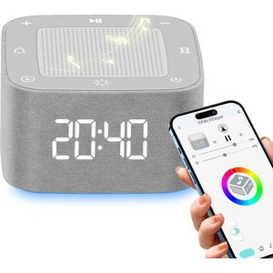 BimbelBoo® - White Noise Machine - Met bijbehorende app - Baby en Volwassenen - Witte Ruis Machine