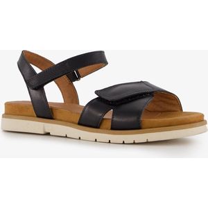 Harper leren dames sandalen zwart - Maat 39