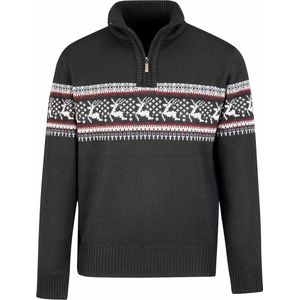 BJØRNSON Holger Scandinavisch Gebreide Pullover Heren - Teddy - Maat 6XL - Zwart