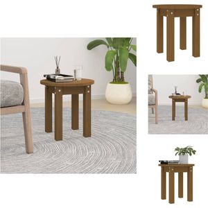 vidaXL Klassieke houten salontafel - 35 x 35 cm - Massief grenenhout - Tafel