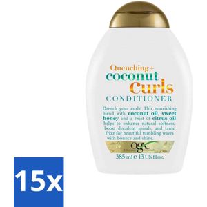 OGX - Coconut Curls - Conditioner - Krulverzorging - Voedend - 385 ml - Bulkverpakking - 15 stuks