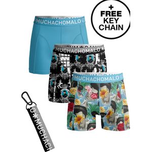 Muchachomalo-3-pack onderbroeken voor mannen-Elastisch Katoen-Boxershorts - Maat M