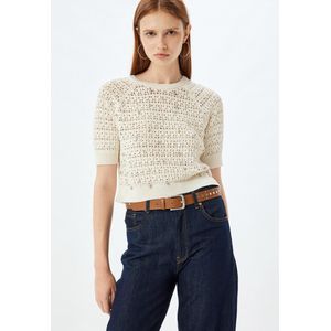 Koton - Trui - Ecru - Katoen - Halve Mouw