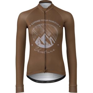 Gravel Fietsshirt Lange Mouwen Venture Dames - Bruin
