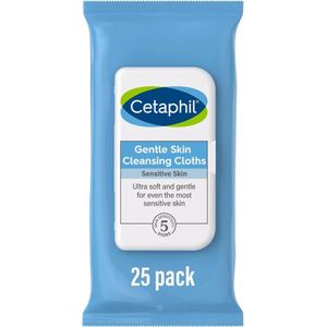 Cetaphil - Gentle Skin Cleansing Cloths - Sensitive Skin - Fragrance Free - 25 Pre-Moistened Wipes
