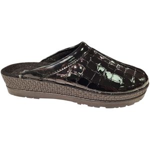 Rohde Zwarte Open Dames Pantoffels - Zwart - 38