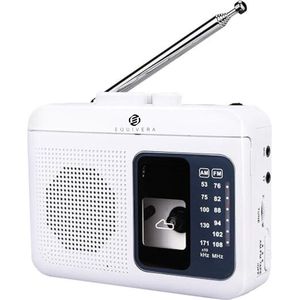 Equivera Transistor Radio - Transistor Radio op Batterijen - Draagbare Radio - Kleine Radio - Draagbare Radio op Batterijen - Transistorradio - Noodradio - Radio voor Rampen - Radio op Batterijen