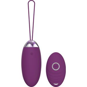 Playbird® - Vibrating Bullet - extra sterke vibraties - afstandsbediening - vibrerend ei - aubergine