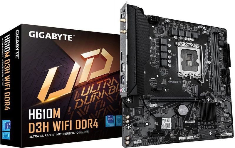 GIGABYTE H610M D3H WIFI DDR4 moederbord Intel H610 LGA 1700 micro ATX