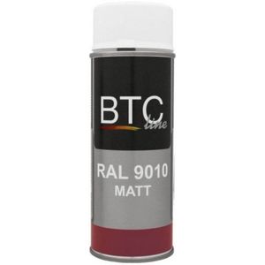 BTC-Line alkydlak mat wit (RAL 9010) - 400 ml