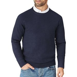 Heren gebreide trui met ronde hals en lange mouwen - comfortabele wintertrui voor elke gelegenheid