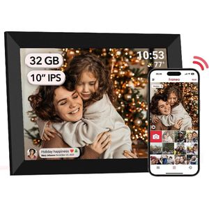 Solacis Digitale fotolijst - Digitale fotolijsten - Digitale fotokader - Digitale fotolijst met wifi - Must have voor in huis!