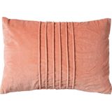 Dutch Decor PAX - Sierkussen velvet 40x60 cm Muted Clay - roze - Inclusief binnenkussen