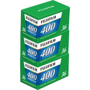 Fujifilm fotorolletje 400 Color Negative Film, 36 Exposures - 3 Pack