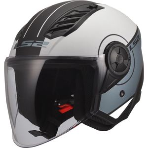 LS2 OF616 Airflow II jethelm Cover mat grijs blauw S